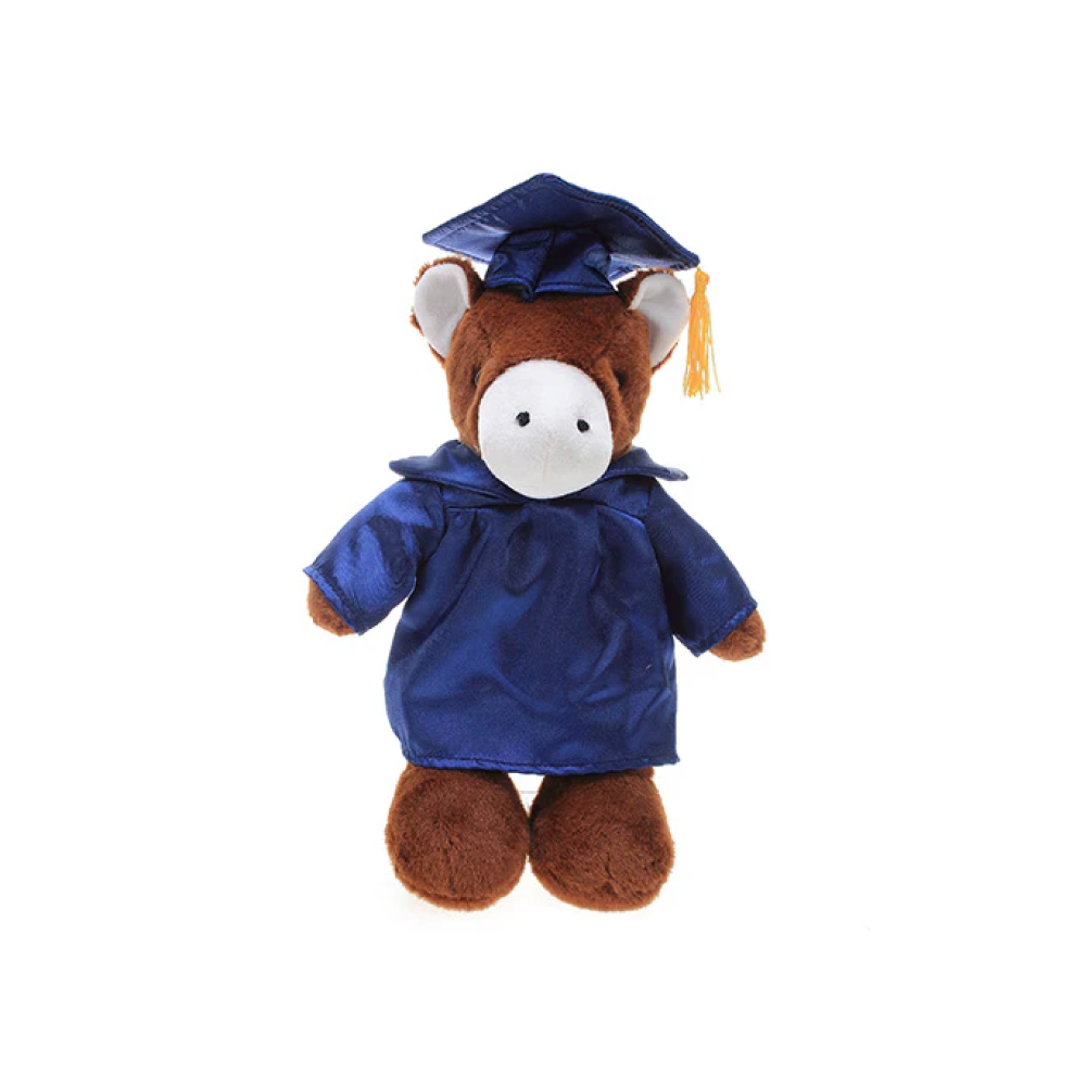 Graduation Stuffed Animal Horse 12" - 0