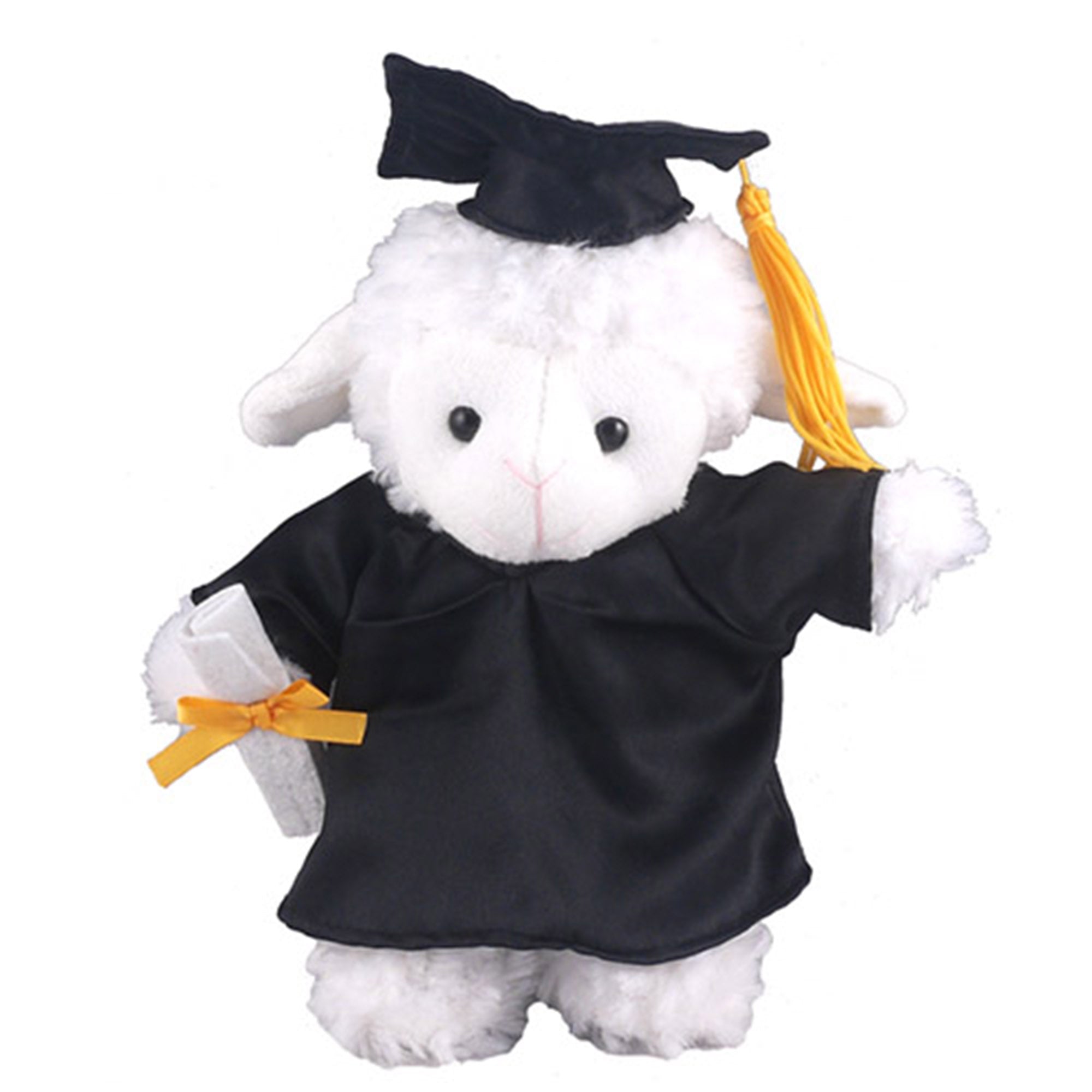 12" Graduation Sheep Plush Stuffed Animal Toys with Cap and Personalized Gown