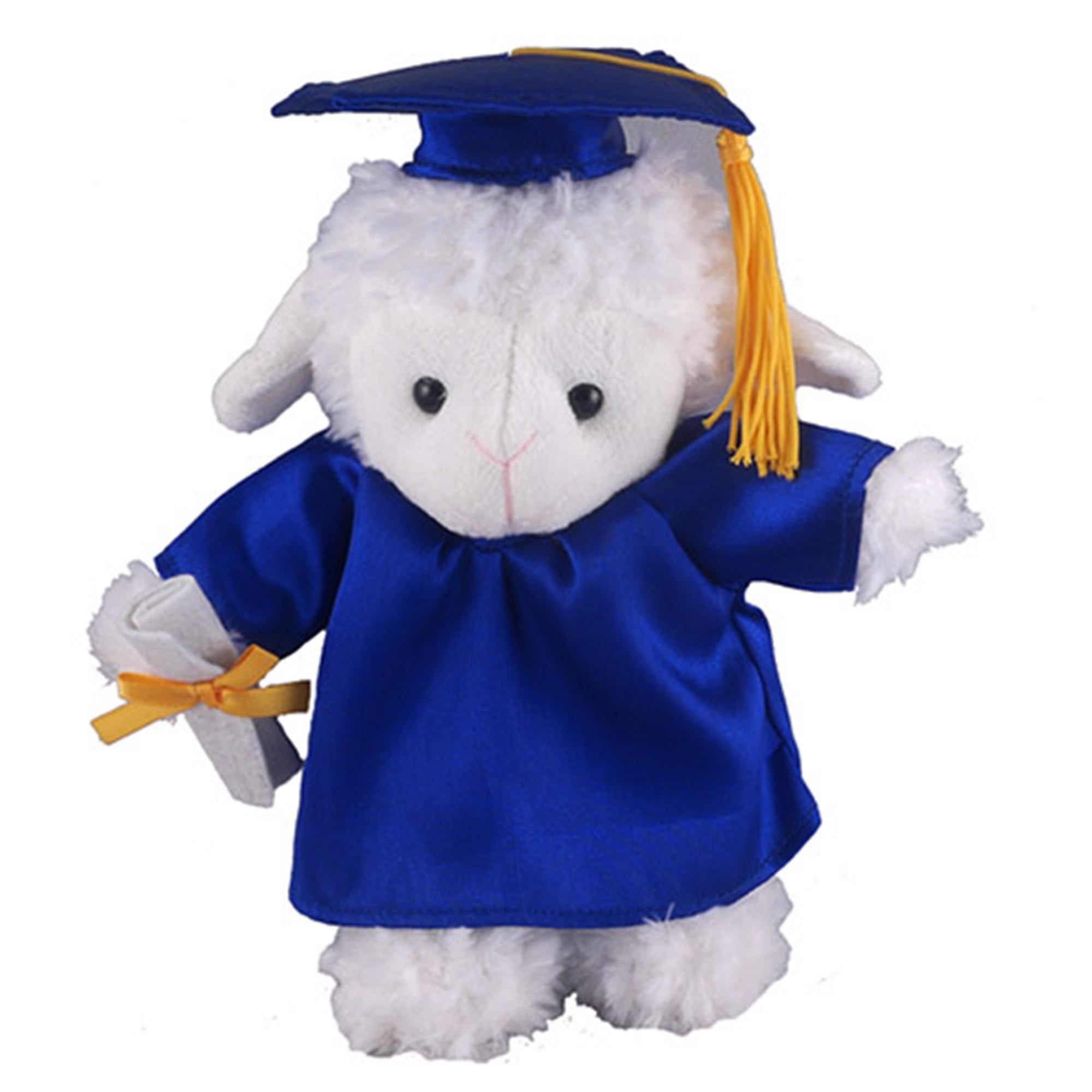 12" Graduation Sheep Plush Stuffed Animal Toys with Cap and Personalized Gown