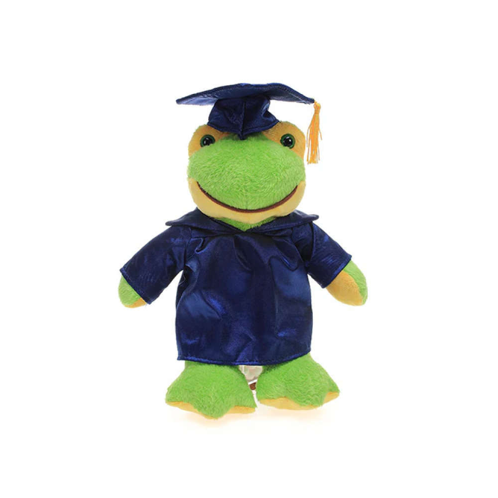 Graduation Stuffed Animal Frog 12"