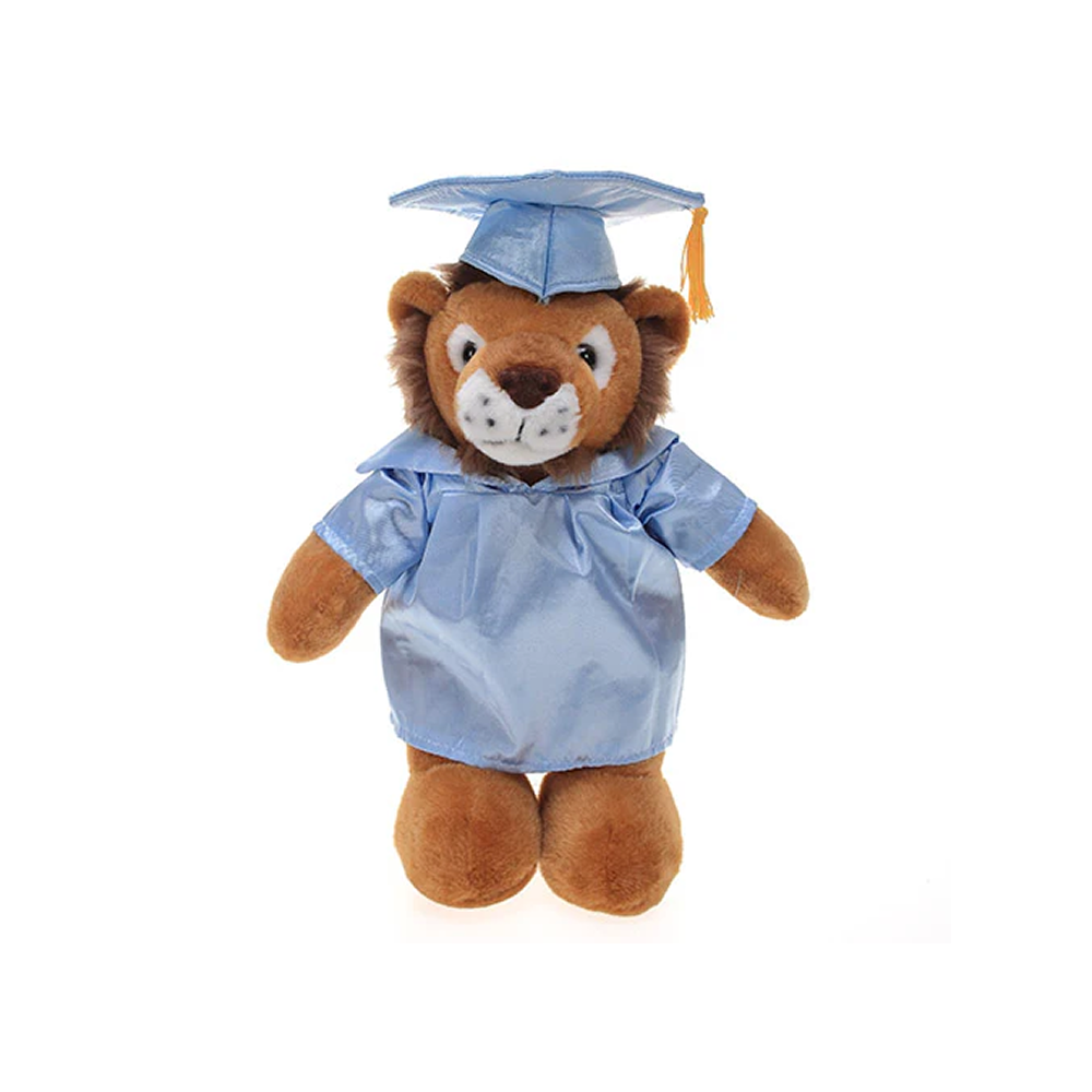 Graduation Stuffed Animal Lion 12"