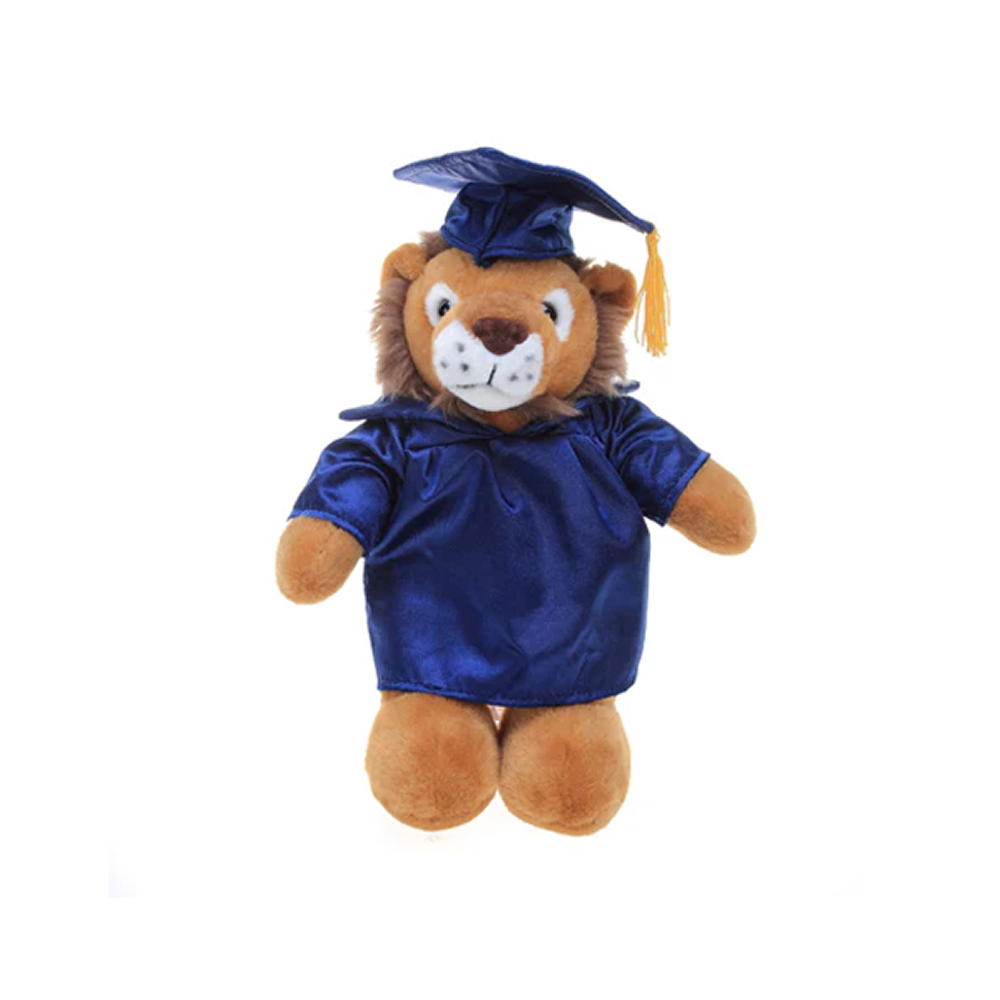 Graduation Stuffed Animal Lion 12"