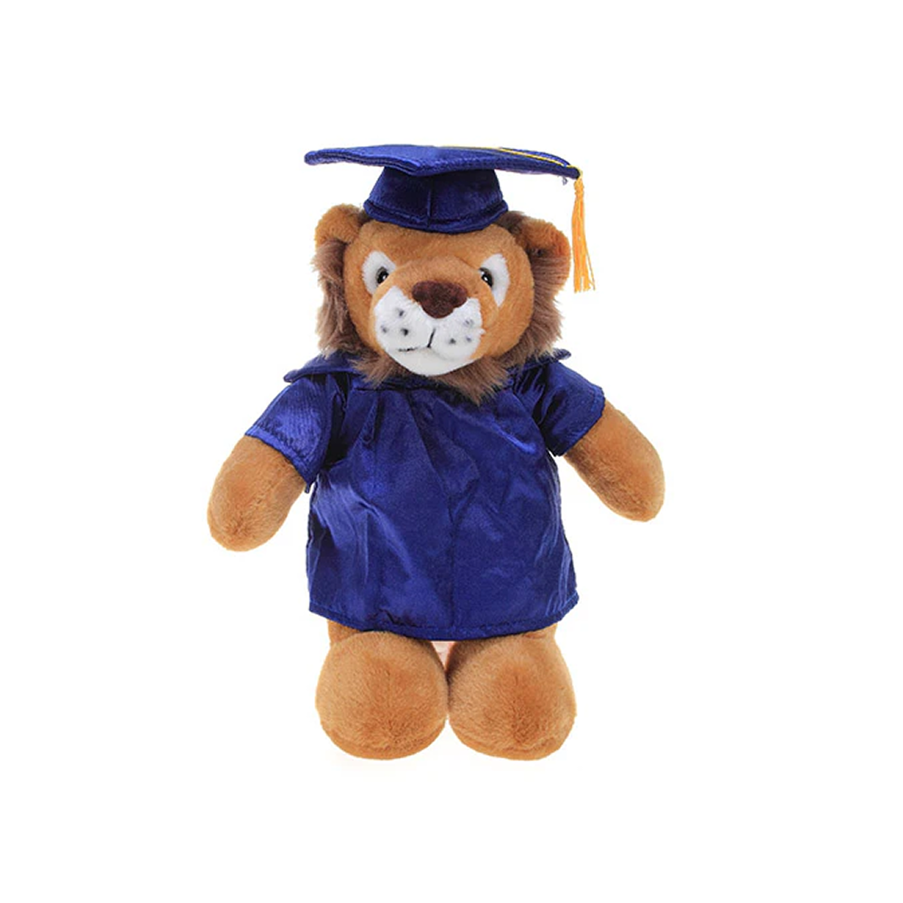 Graduation Stuffed Animal Lion 12"