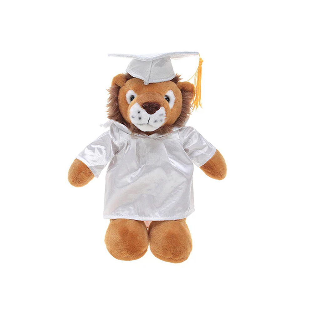 Graduation Stuffed Animal Lion 12"