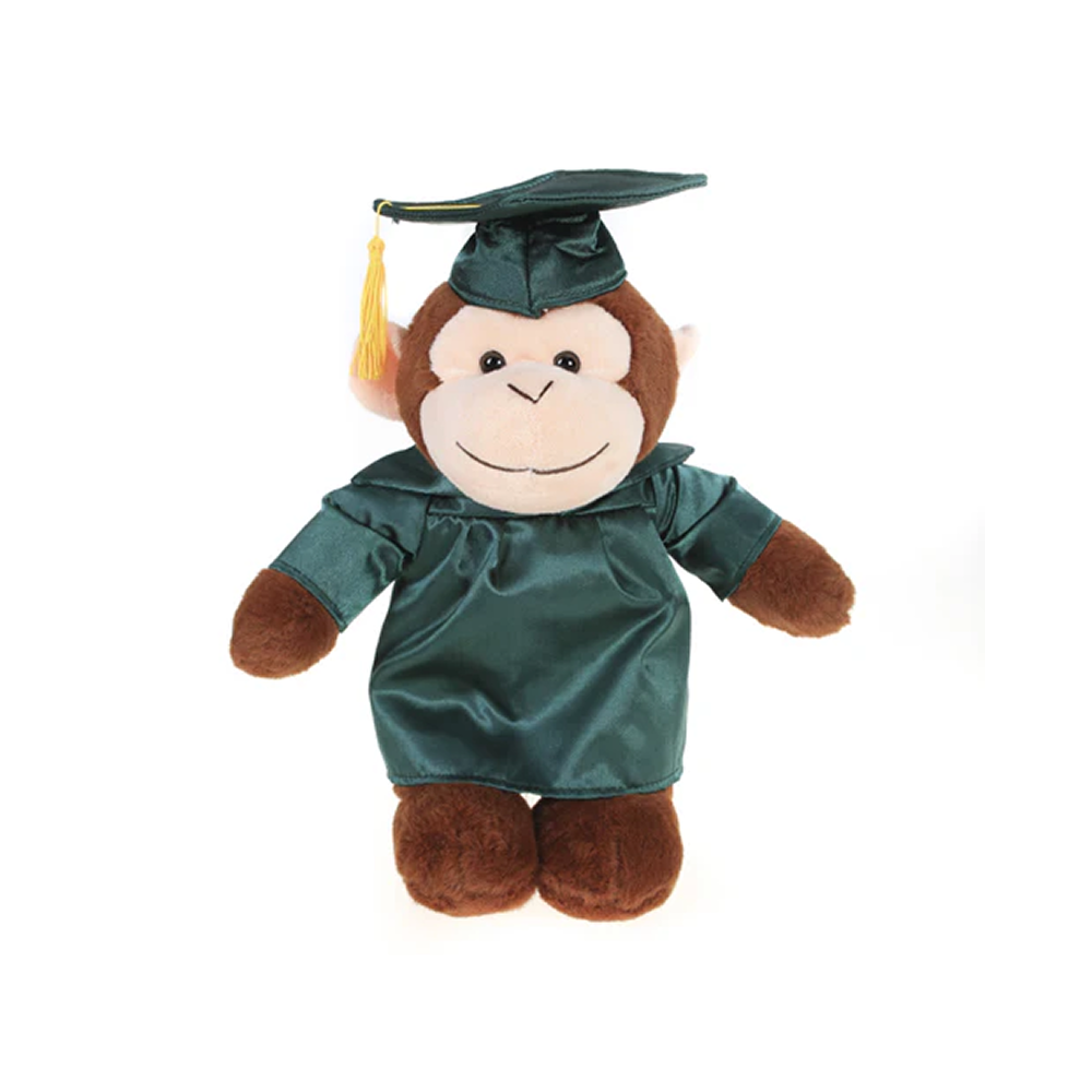 Graduation Stuffed Animal Monkey 12"