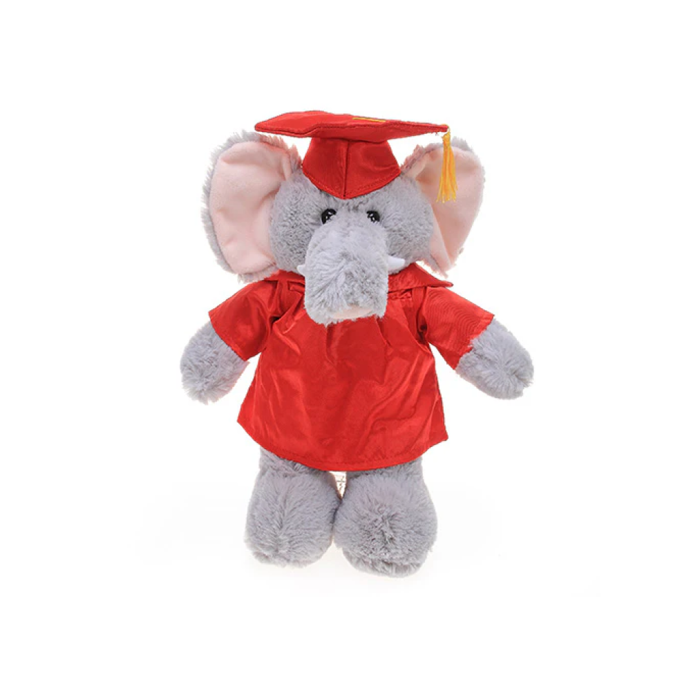 Graduation Stuffed Animal Elephant 12"