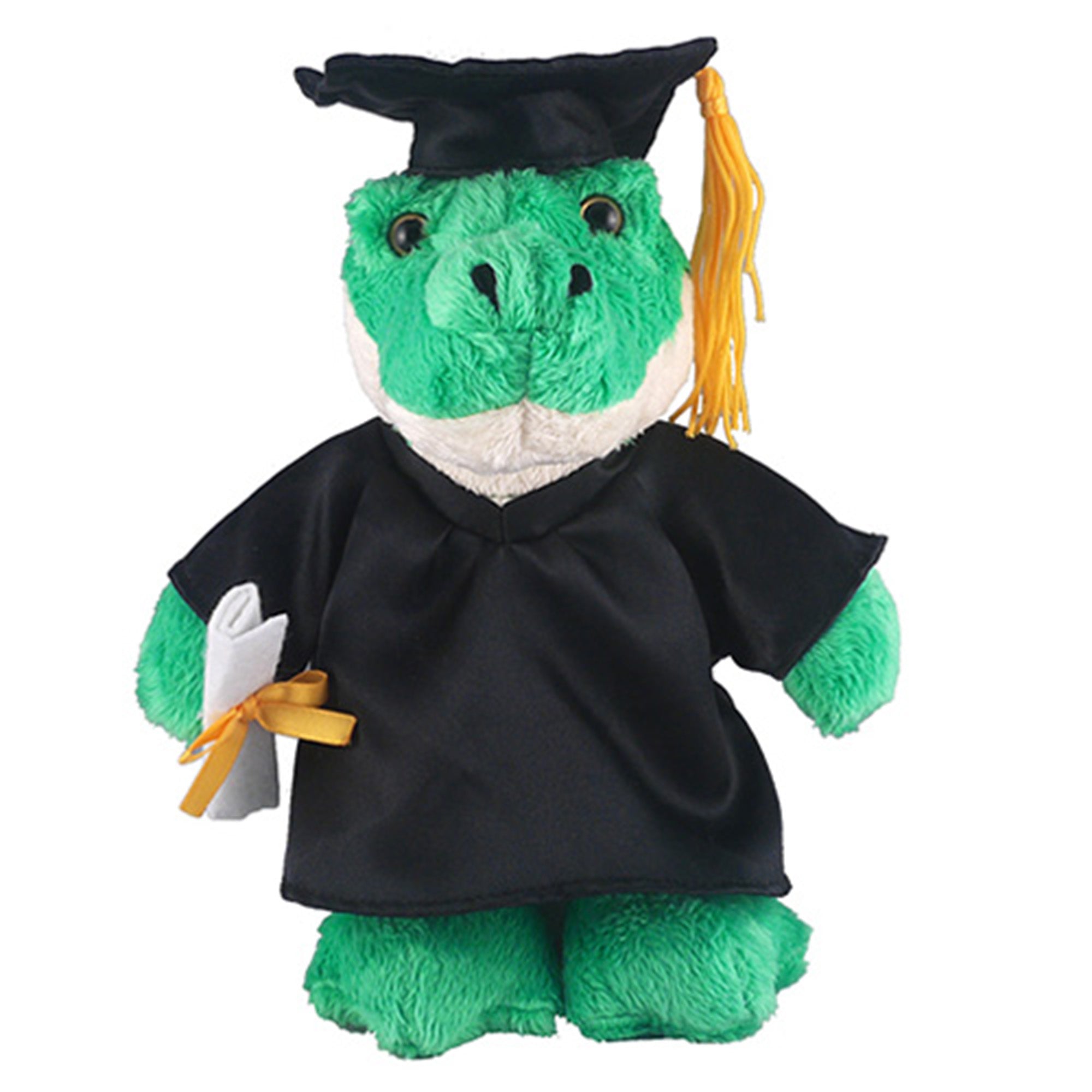 12" Graduation Aligator Plush Stuffed Animal Toys with Cap and Personalized Gown