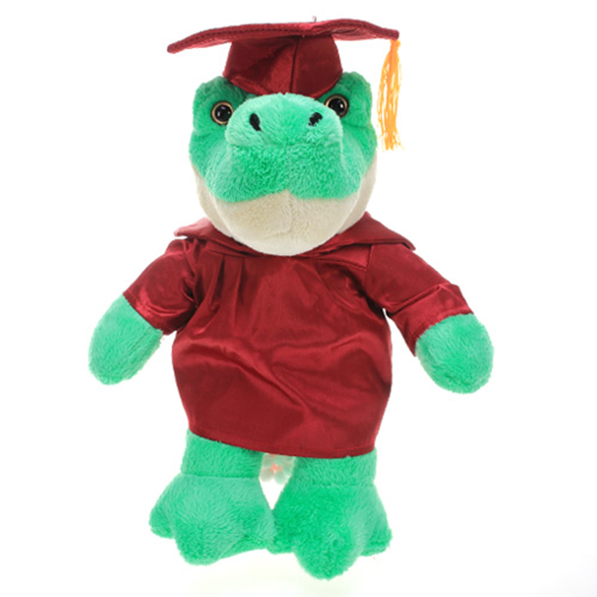 12" Graduation Aligator Plush Stuffed Animal Toys with Cap and Personalized Gown