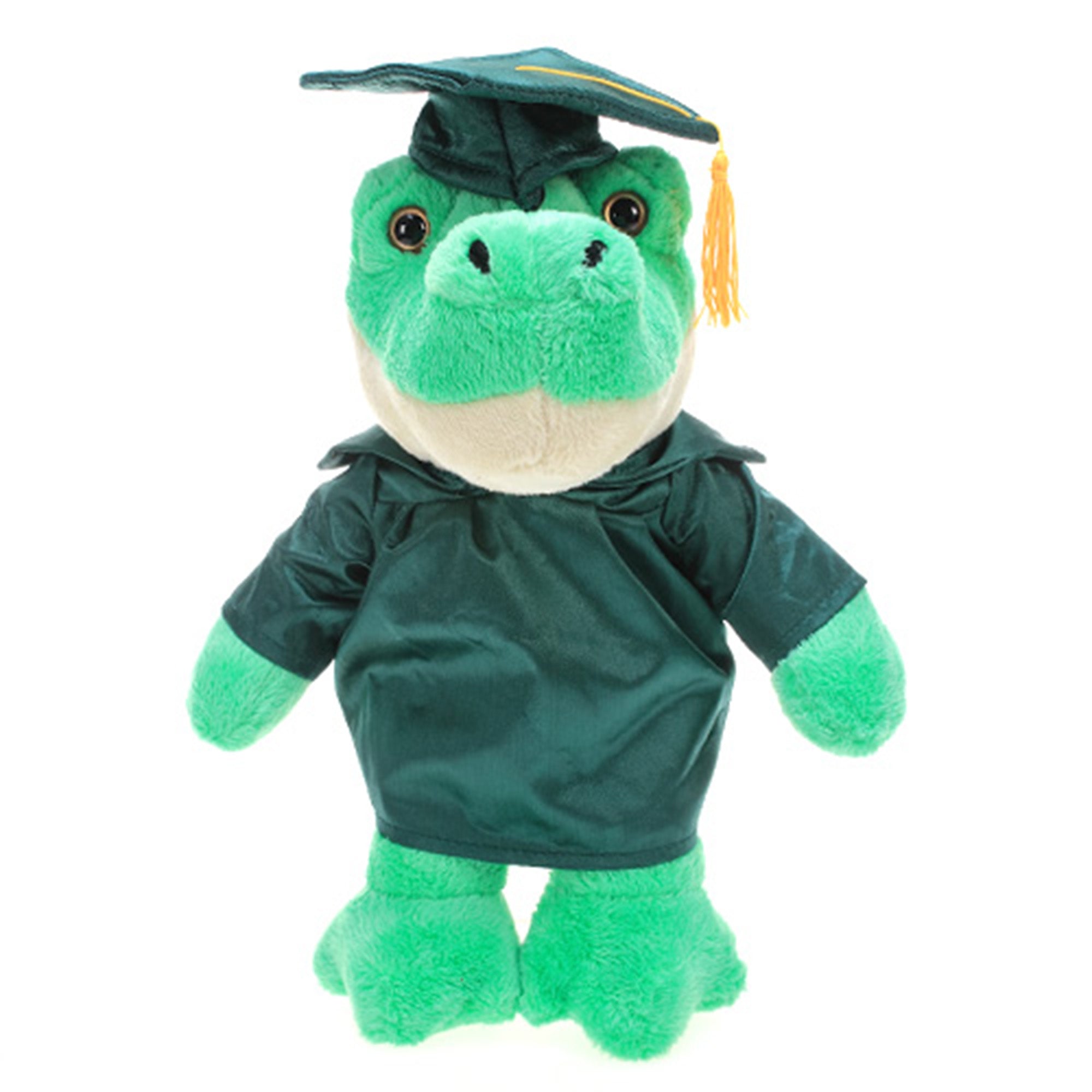 12" Graduation Aligator Plush Stuffed Animal Toys with Cap and Personalized Gown