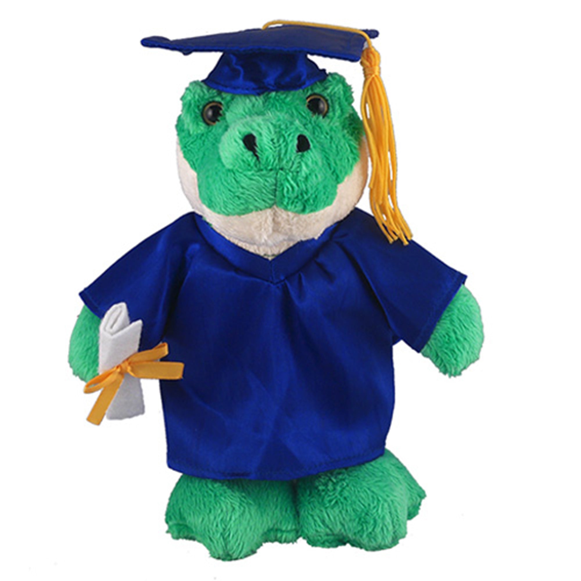 12" Graduation Aligator Plush Stuffed Animal Toys with Cap and Personalized Gown