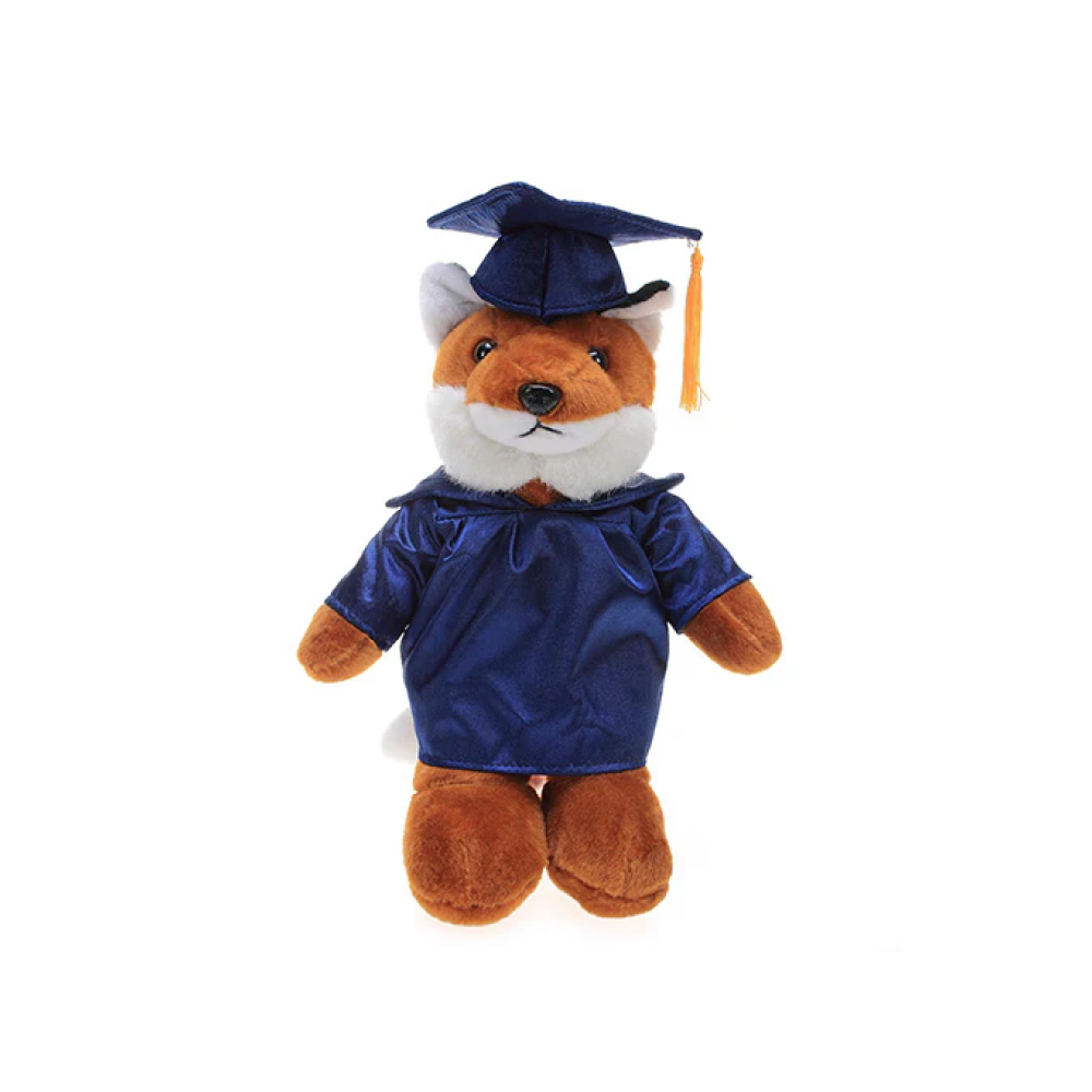 Graduation Fox Plush 12"