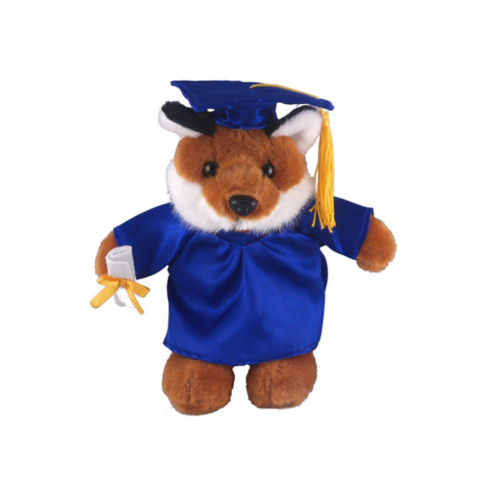 Graduation Fox Plush 12"