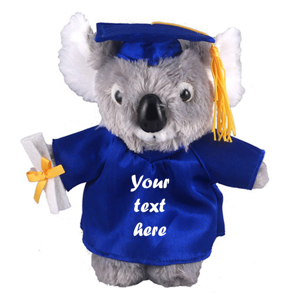 12" Graduation Koala Plush Stuffed Animal Toys with Cap and Personalized Gown