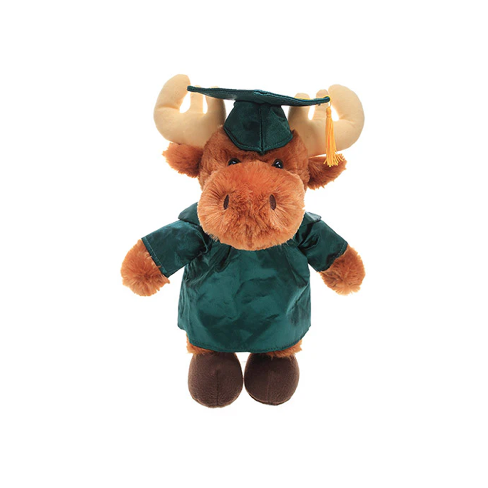 Graduation Stuffed Animal Moose 12"