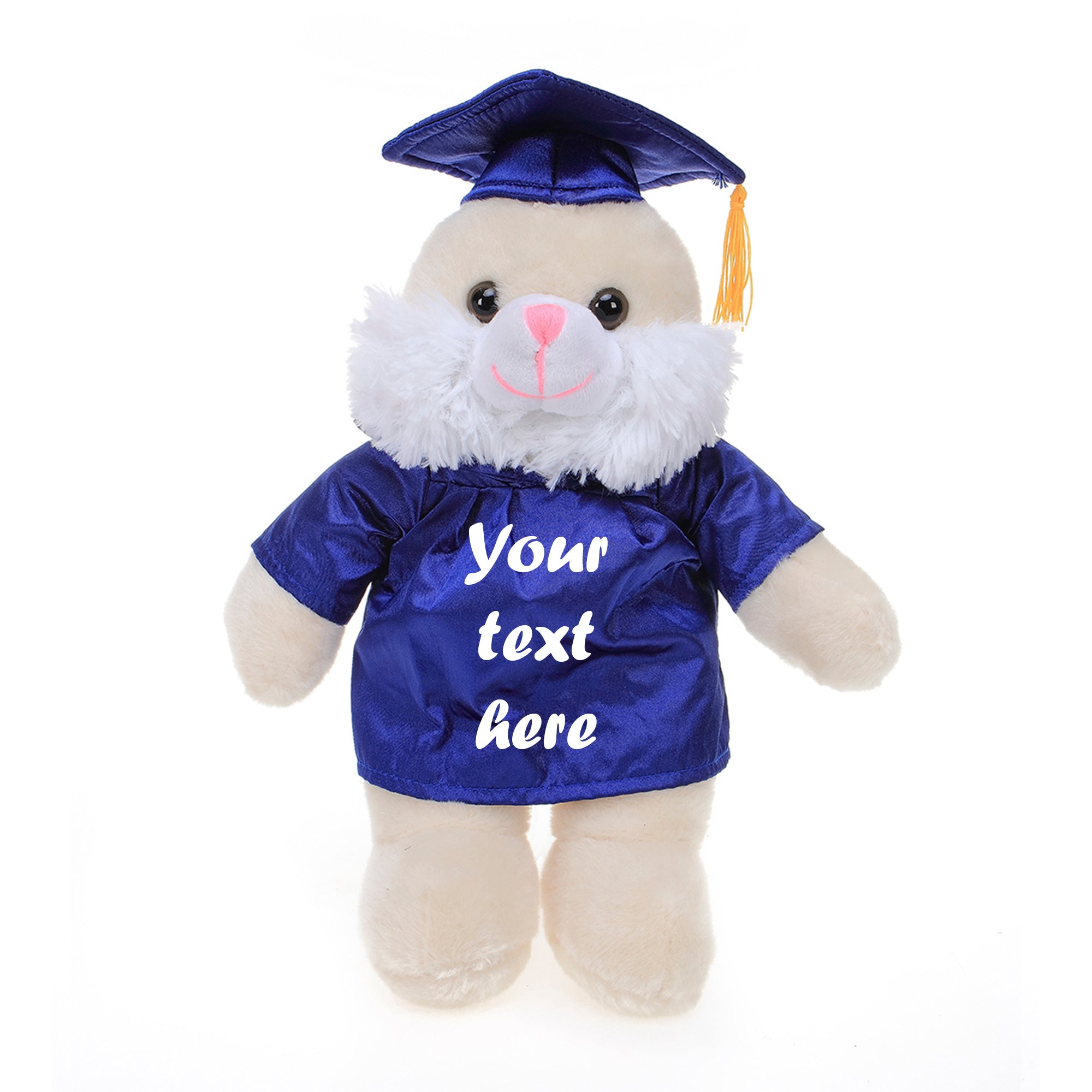 Graduation Stuffed Animal Bunny 12"