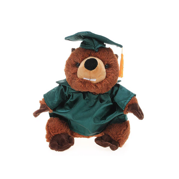 Graduation Beaver Plush 12"