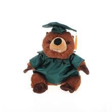 12'' Graduation Beaver Plush Stuffed Animal Toys with Cap and Personalized Gown