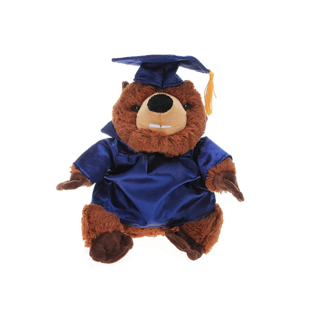 Graduation Beaver Plush 12"