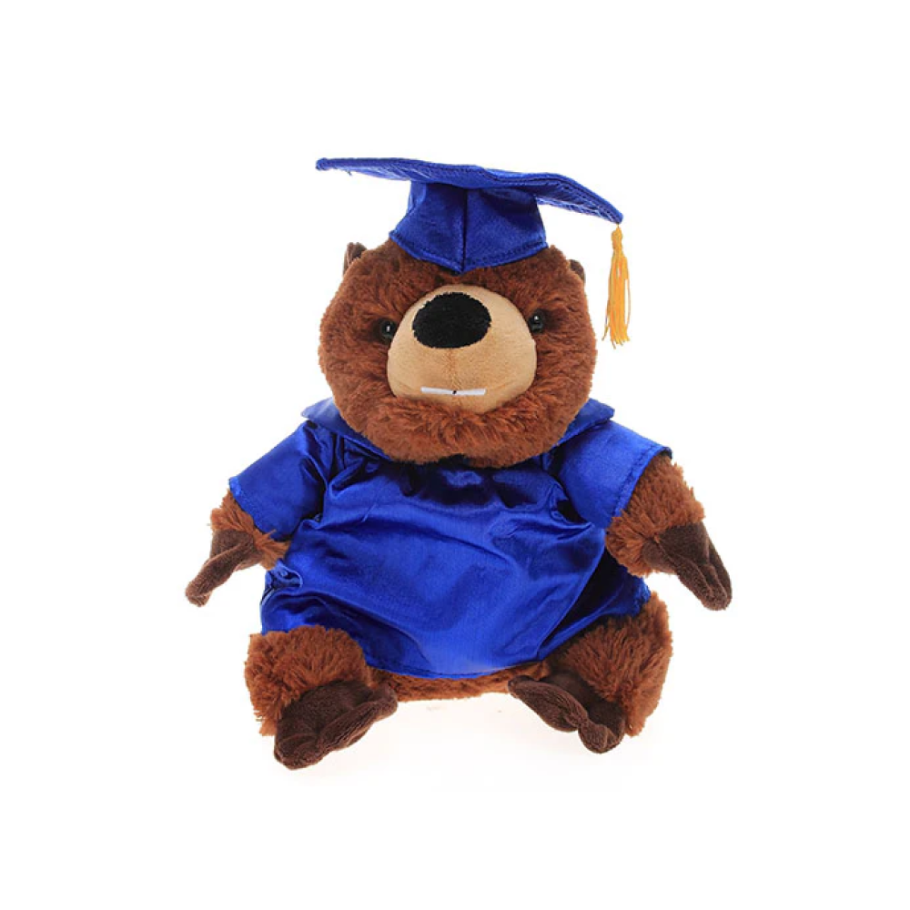 Graduation Beaver Plush 12"