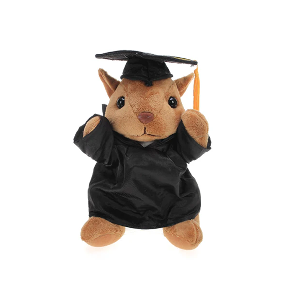 Graduation Stuffed Animal Squirrel 12"