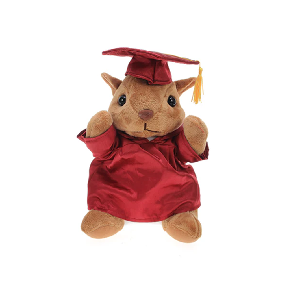 Graduation Stuffed Animal Squirrel 12"