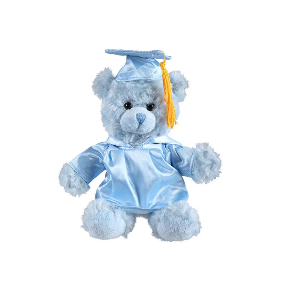 Graduation Blue Teddy Bear 6"