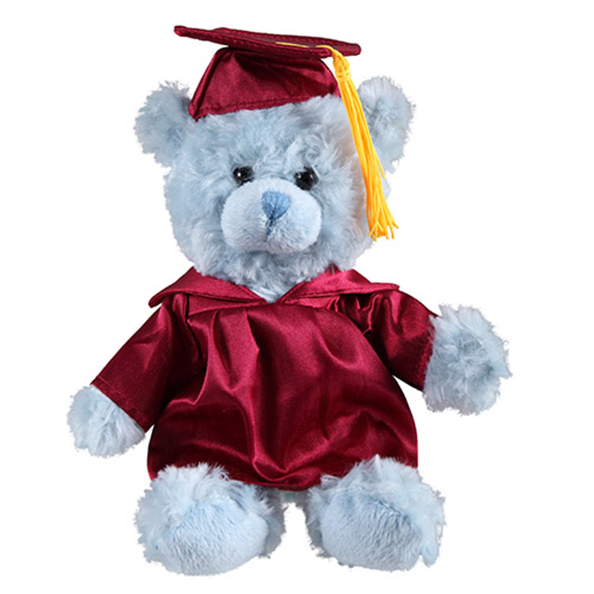 6" Graduation Blue Teddy Bear Plush Stuffed Animal Toys with Cap and Personalized Gown