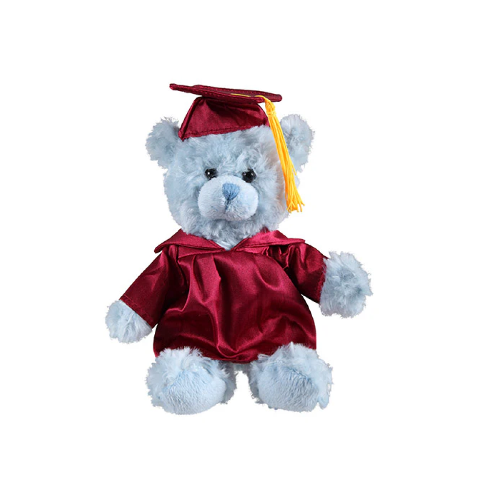 Graduation Blue Teddy Bear 6"