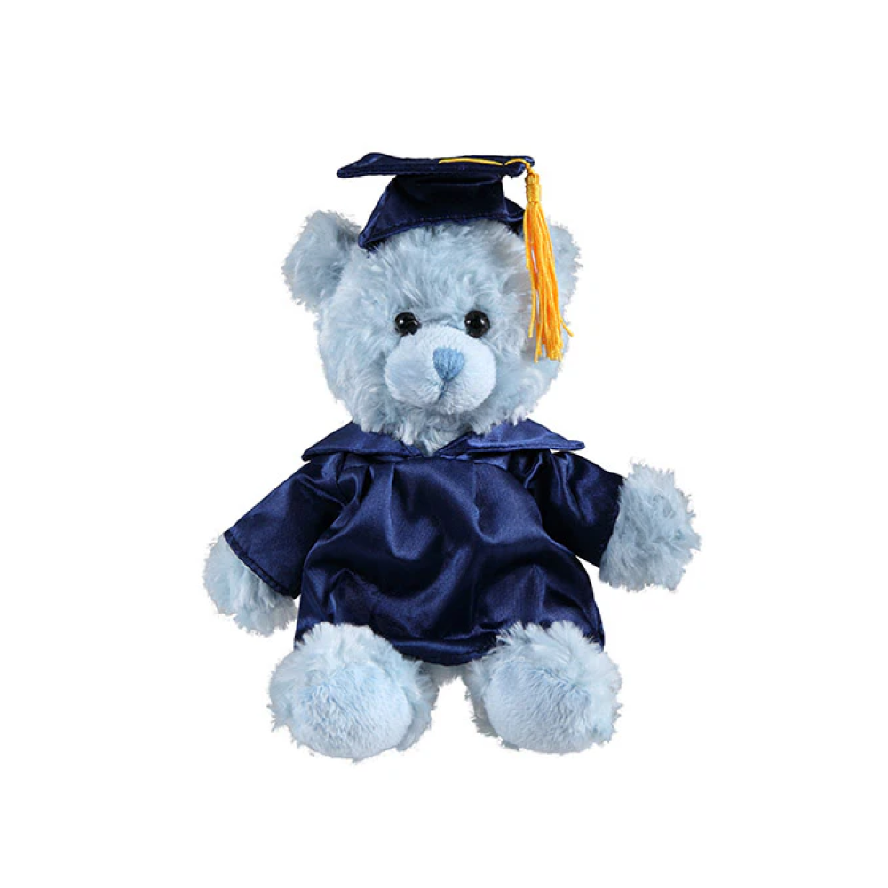 Graduation Blue Teddy Bear 6"