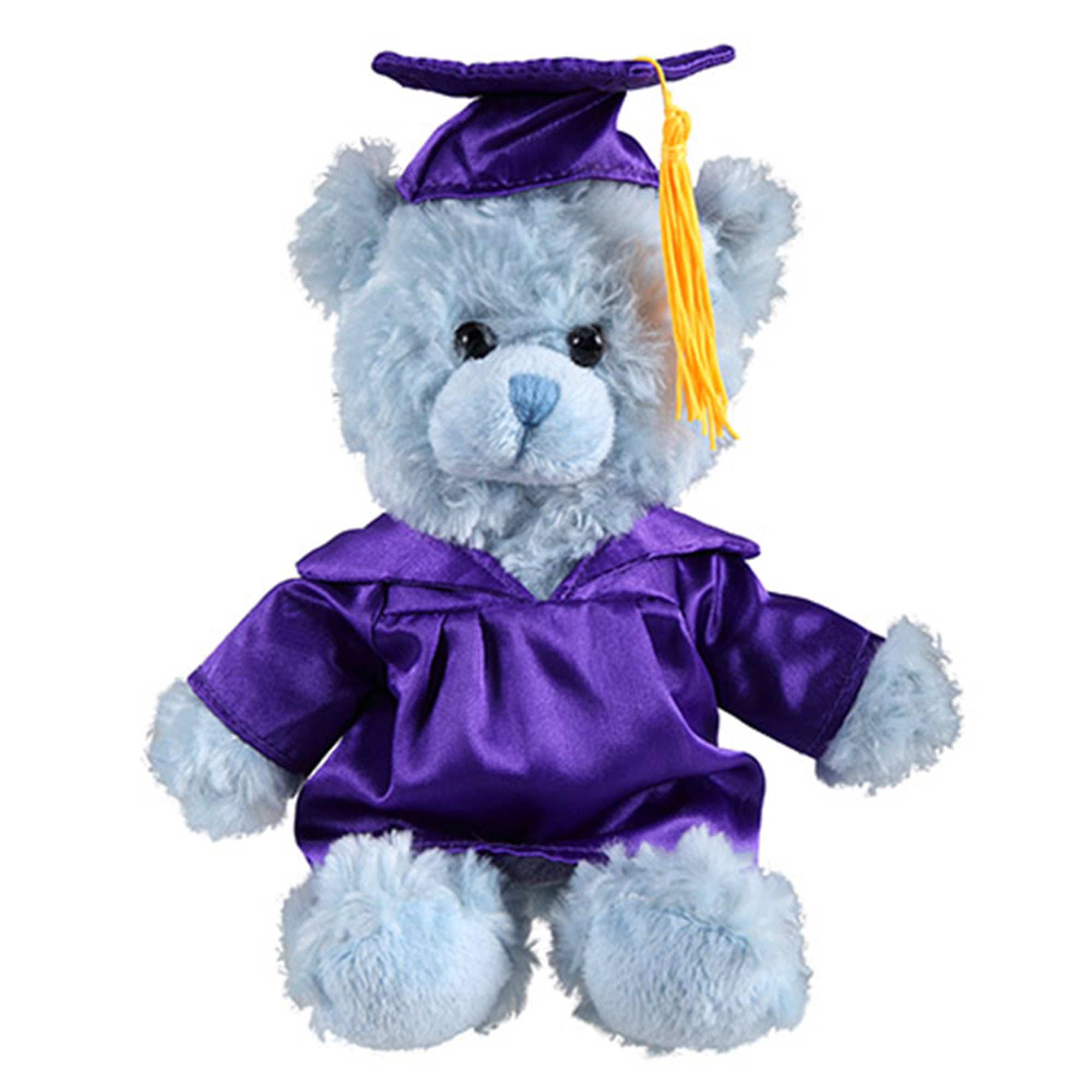 6" Graduation Blue Teddy Bear Plush Stuffed Animal Toys with Cap and Personalized Gown