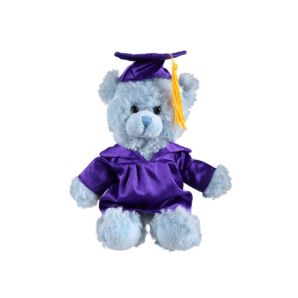 Graduation Blue Teddy Bear 6"