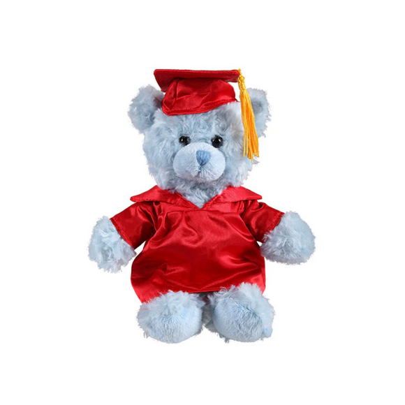 Graduation Blue Teddy Bear 6"