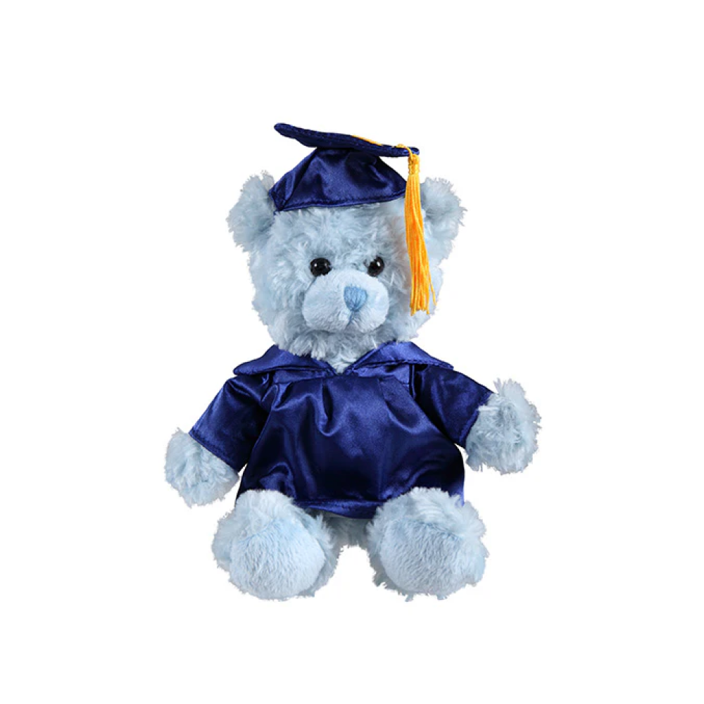 Graduation Blue Teddy Bear 6"