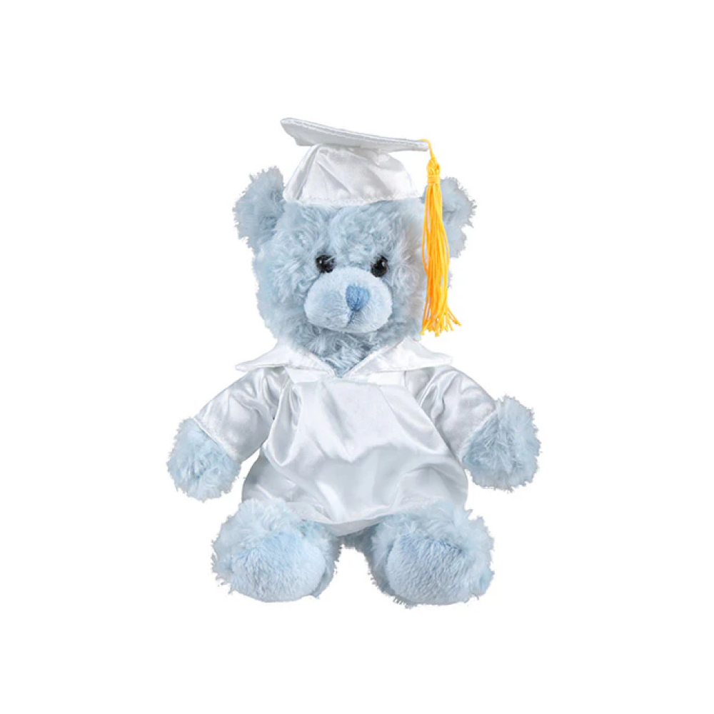 Graduation Blue Teddy Bear 6"