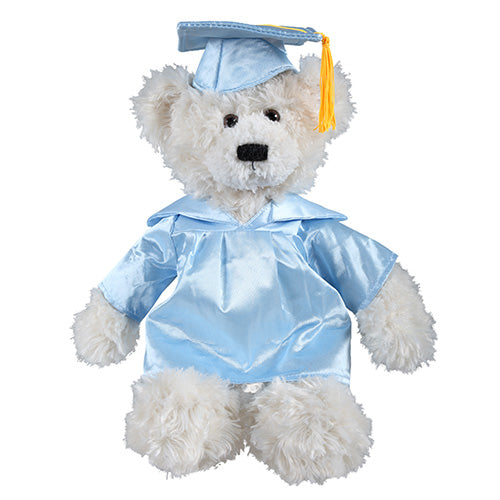 12" Graduation Cream Brandon Bear Plush Stuffed Animal Toys with Cap and Personalized Gown