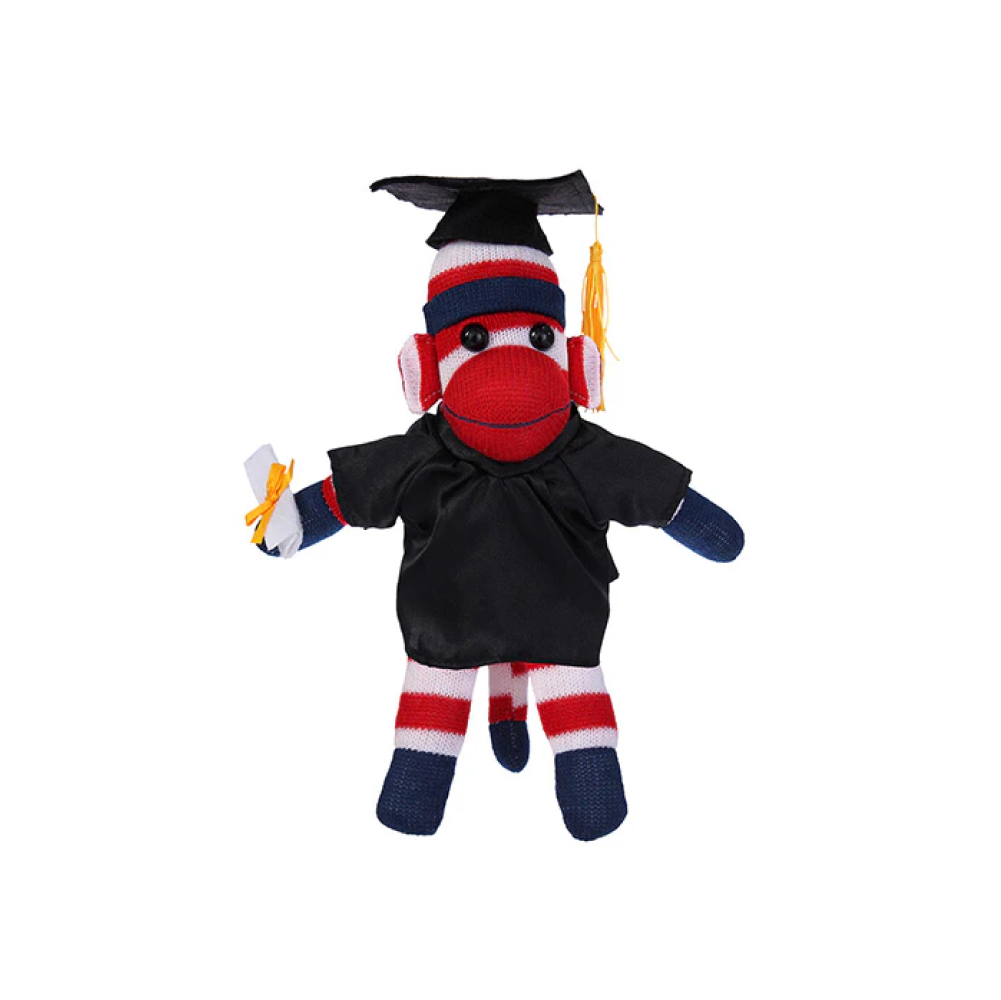 Graduation Patriotic Sock Monkey - 0