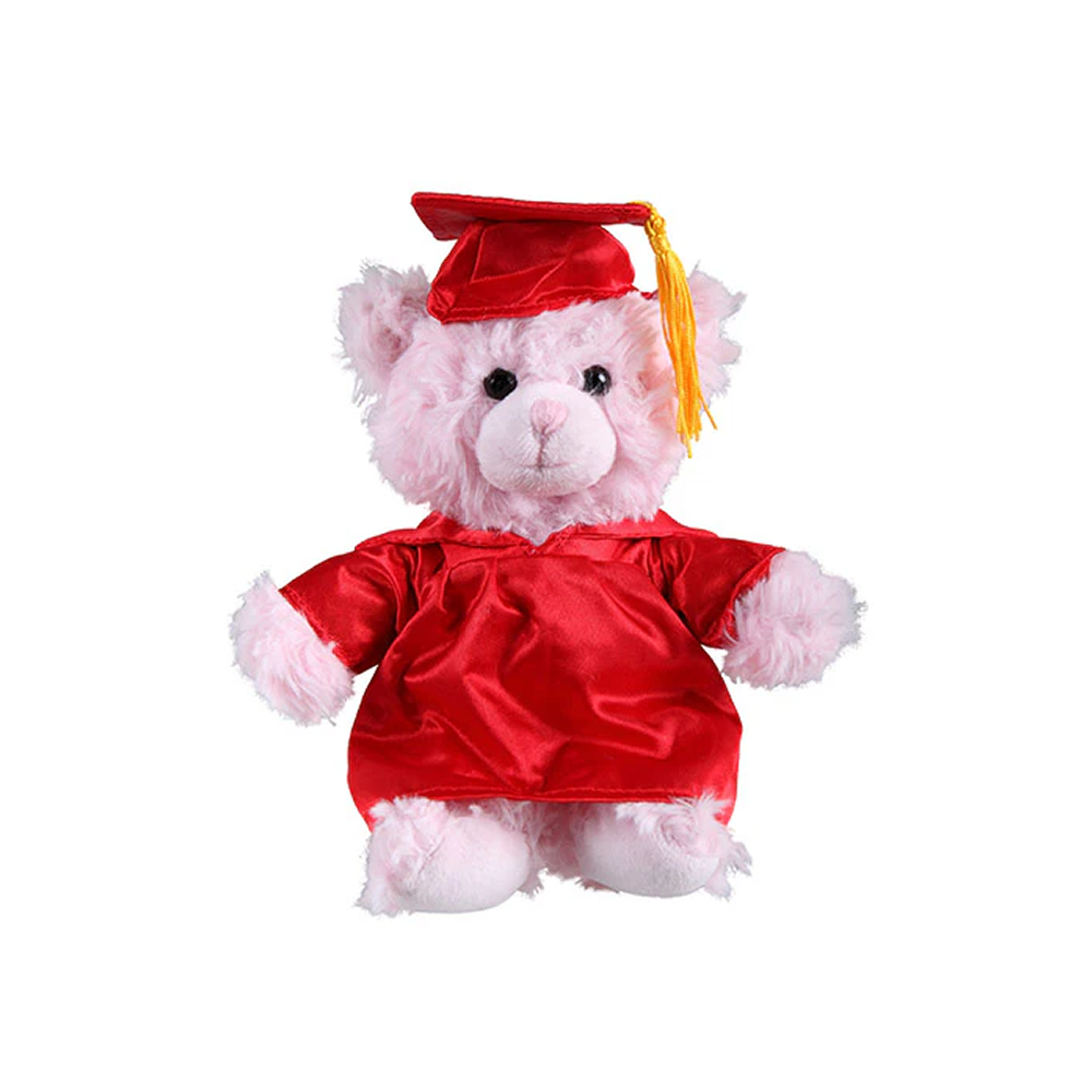 Pink Sitting Teddy Bear 6"