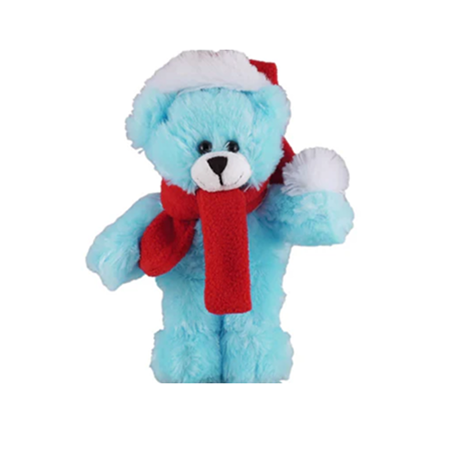 Blue Bear Xmas Scarf 8"