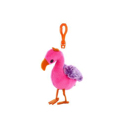 Lulu the Pink Flamingo Keychain 4"