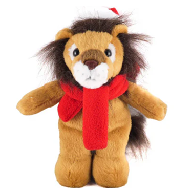 Christmas Lion in Custom Scarf 12" - Christmas plush from Plushland