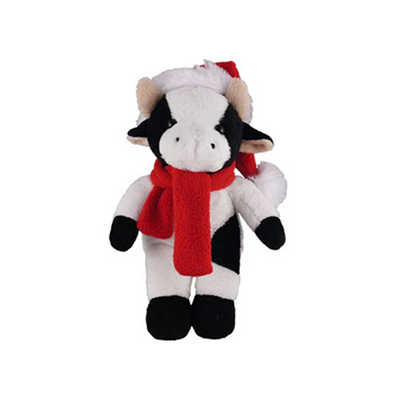 Christmas Cow in Custom Scarf 12"