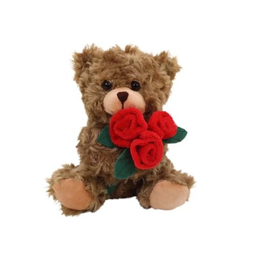 Mocha Rose Bear 6''