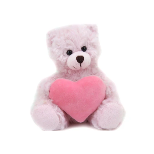 Pink Bear with Custom Heart 9"