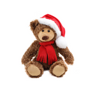 Christmas Frankie Bear Brown 10"-1