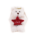 Christmas Star Angel Cream Bear 6"-1