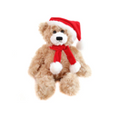 Christmas Brandon Bear Beige 12"-1
