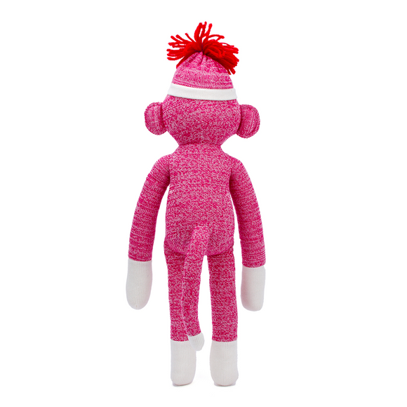 Sock Monkey 20" Pink