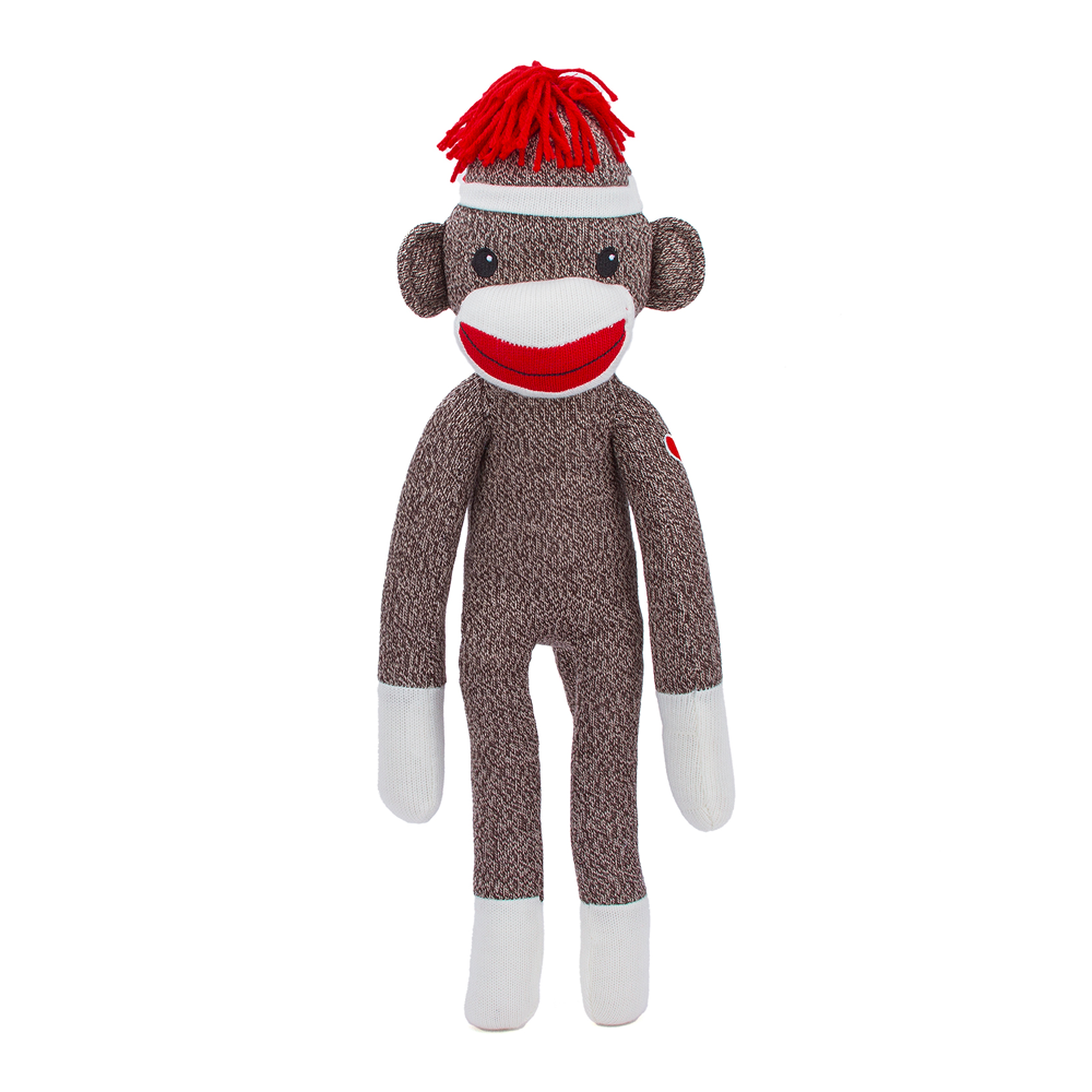 Sock Monkey 20" Brown