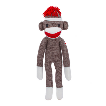 Sock Monkey 20" Brown