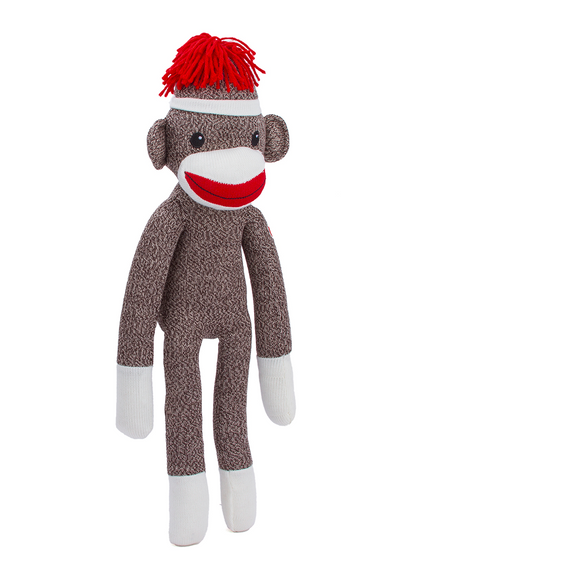 Sock Monkey 20" Brown